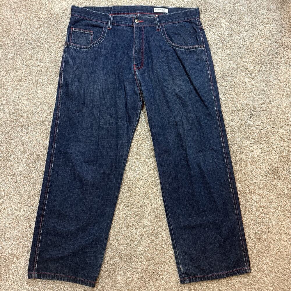 Dodeca Premium Denim Jeans Mens 42 X 32 Baggy Wide Leg Y2K Skater 90’s Hip Hop